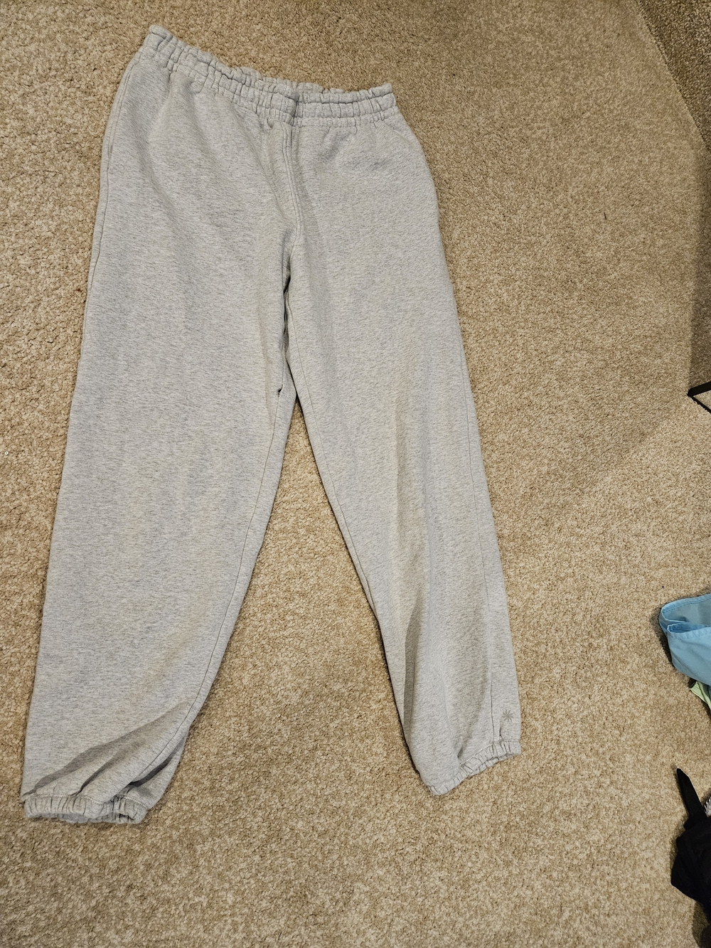 Athleta Girl Size XXL 16 Light Gray Elastic Waist Joggers